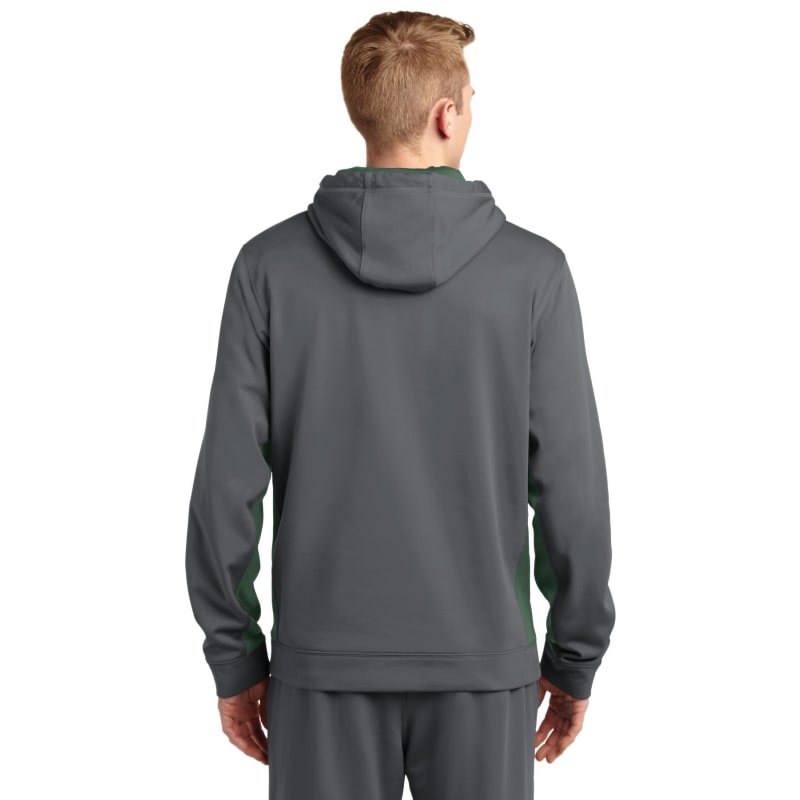 Sport-Tek Sport-Wick Fleece Colorblock Hooded Pullover. 20