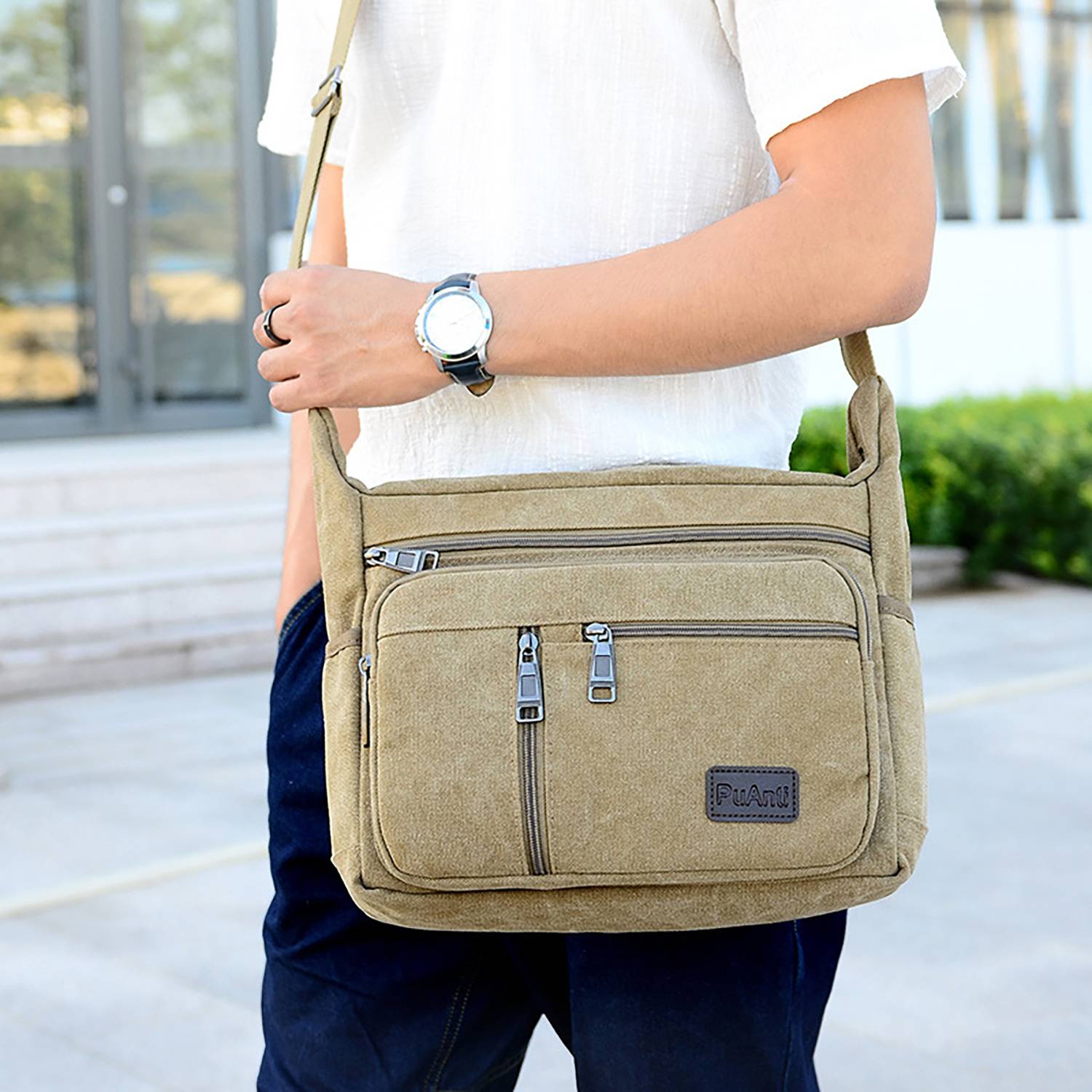 Multi layer canvas bag 6