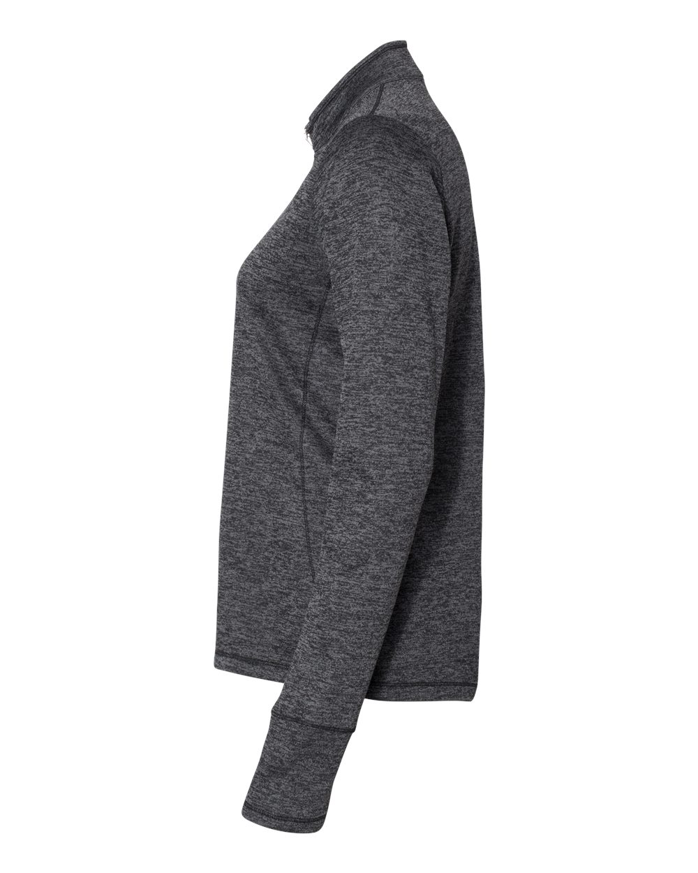 Women's Brushed Terry Heathered Quarter-Zip Pullover A285