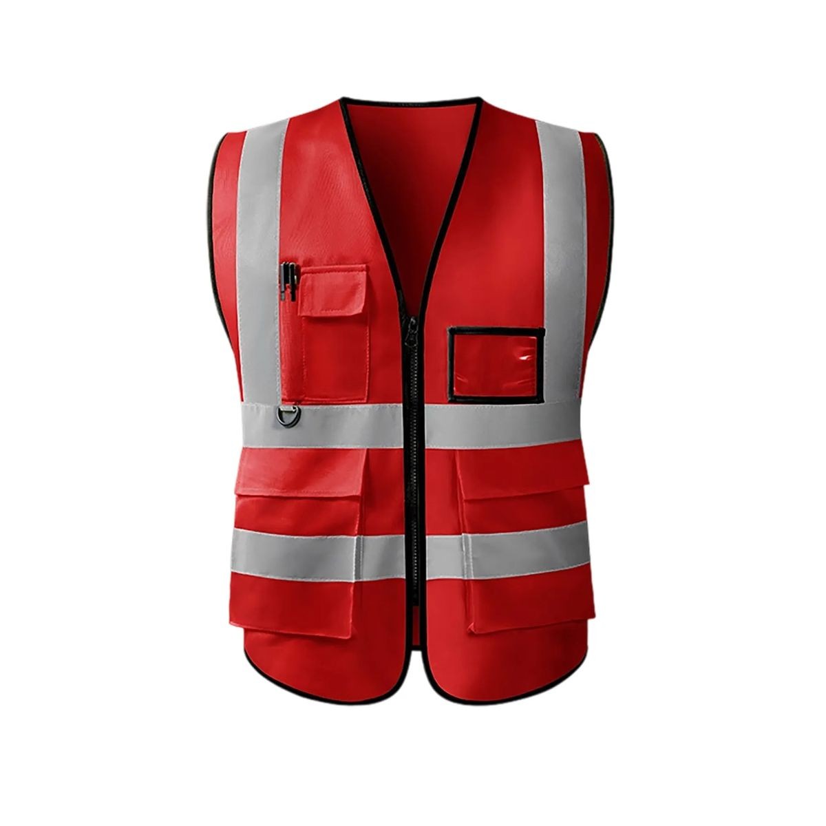Silkscreen Printed Safety Vest with Utility Pockets 2
