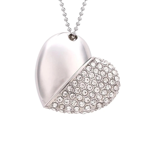Crystal Heart USB Flash Drive 3