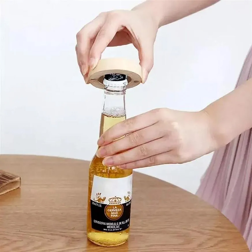 Magnetized Bamboo Bottle Opener 4