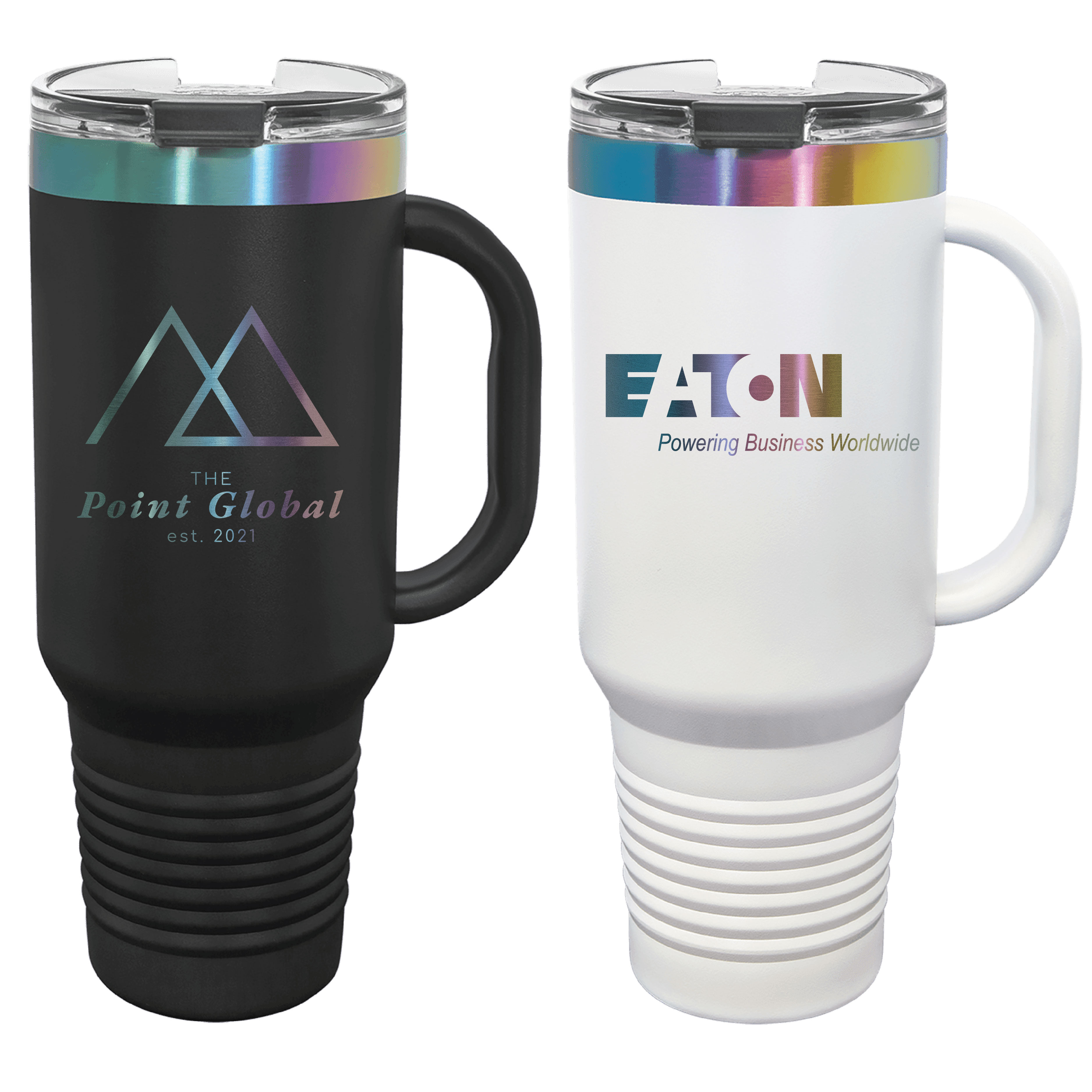 Polar Camel 40oz Prism ION-Plated Travel Mugs w/ Straw 2