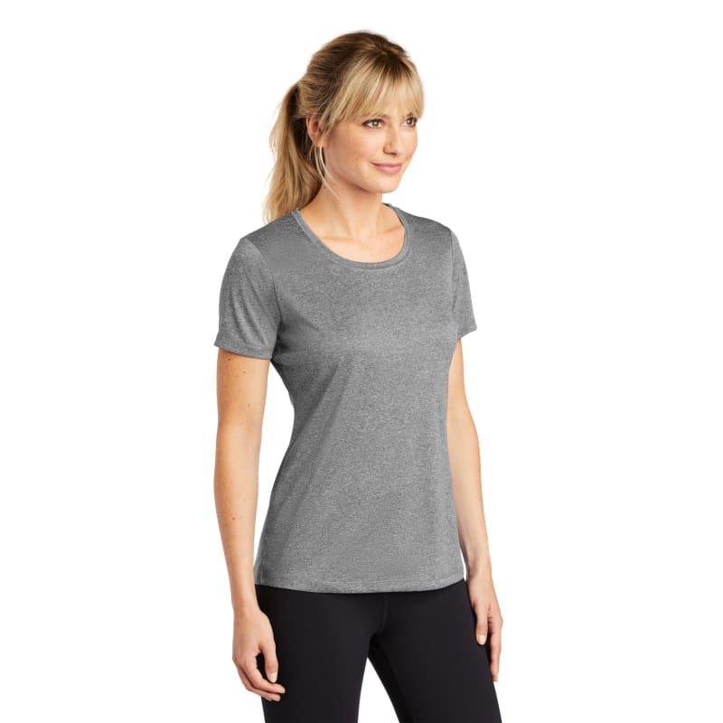 Sport-Tek Women's Heather Contender Scoop Neck Tee. 11