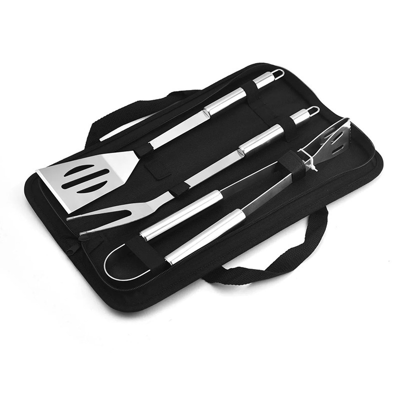 Stainless Steel 3 piece BBQ Set in Carry Bag 4