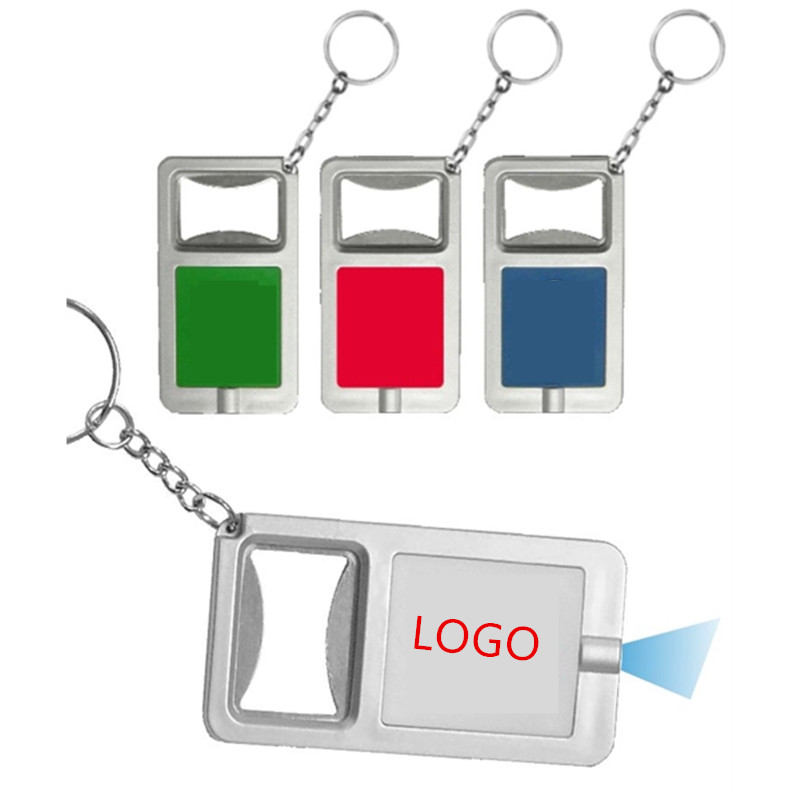 Bottle Opener With LED Flashlight Keychain 2
