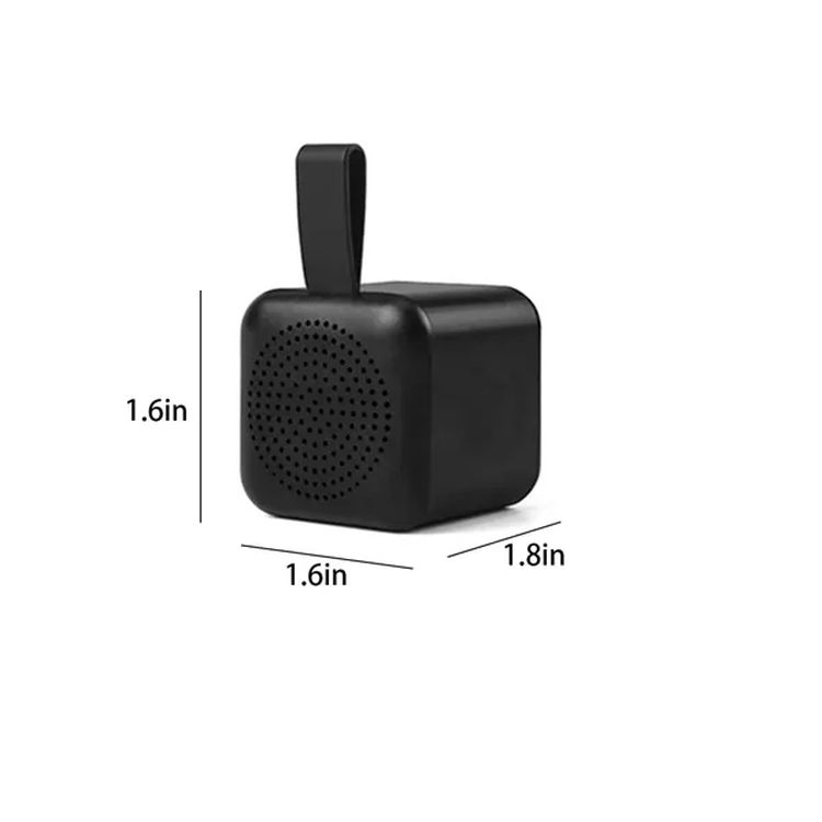 Light Up Logo Portable Mini Cube Bluetooth Speaker 2