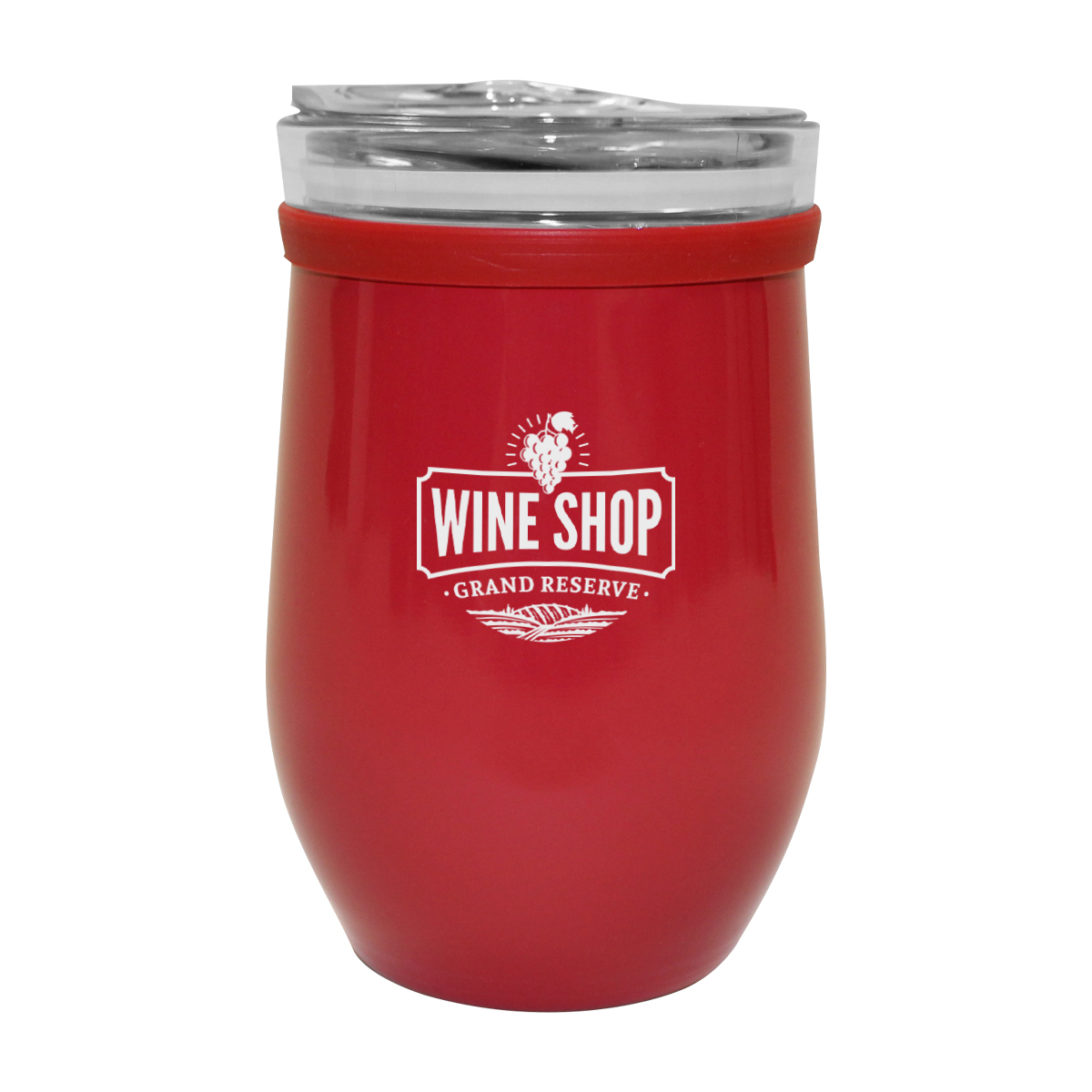 8 Oz. Glass And Stainless Steel Wine Tumbler 1