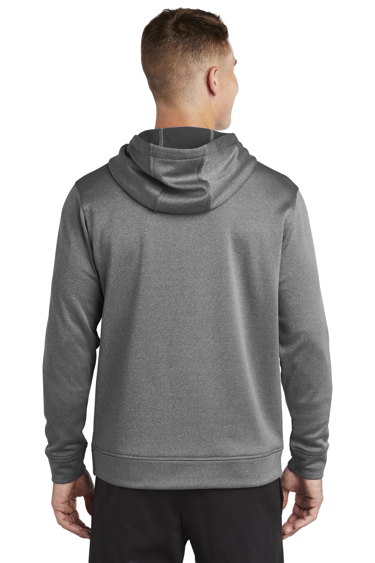 PosiCharge Sport-Wick Heather Fleece Hooded Pullover