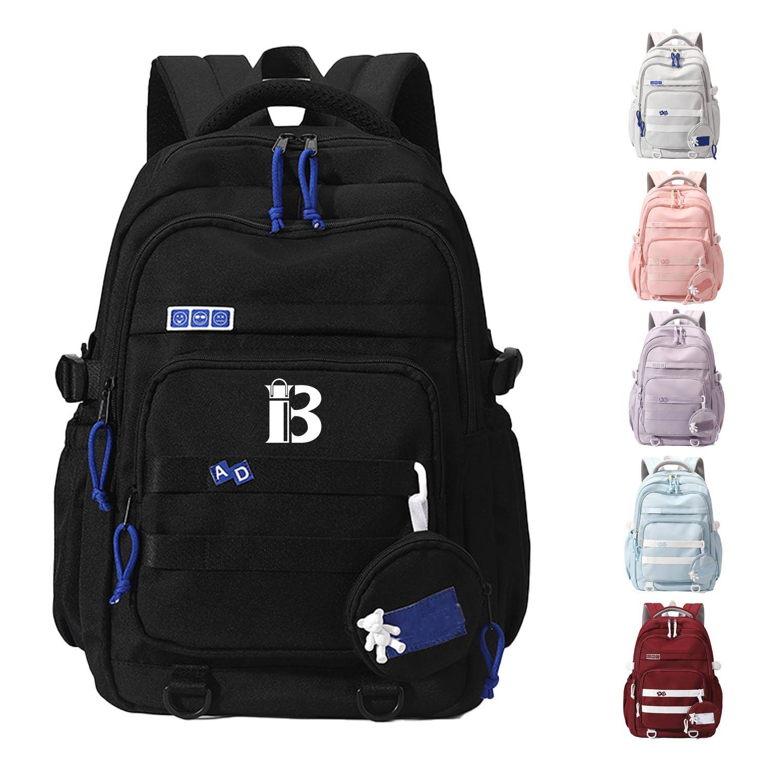 Nylon Travel Laptop Backpack College Bookbag 3