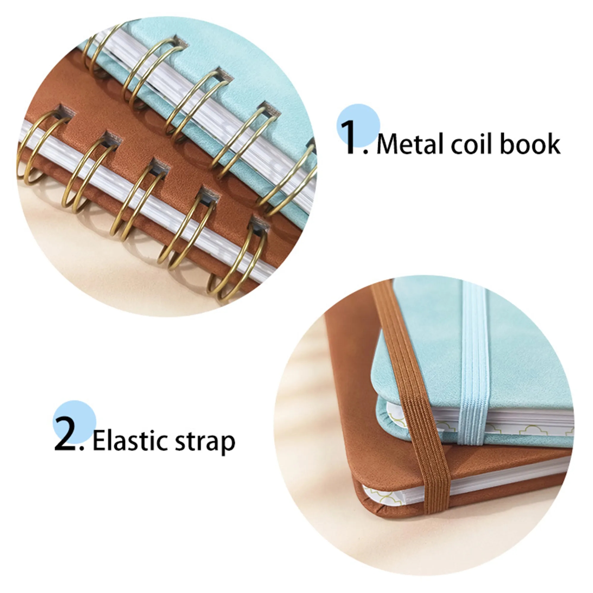 A5 Elastic Closure Spiral Notebook 5