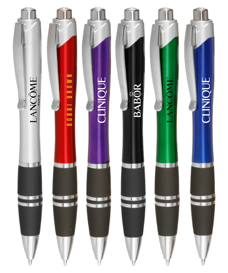 Union Printed, "kingly" Silver Click Pens 1
