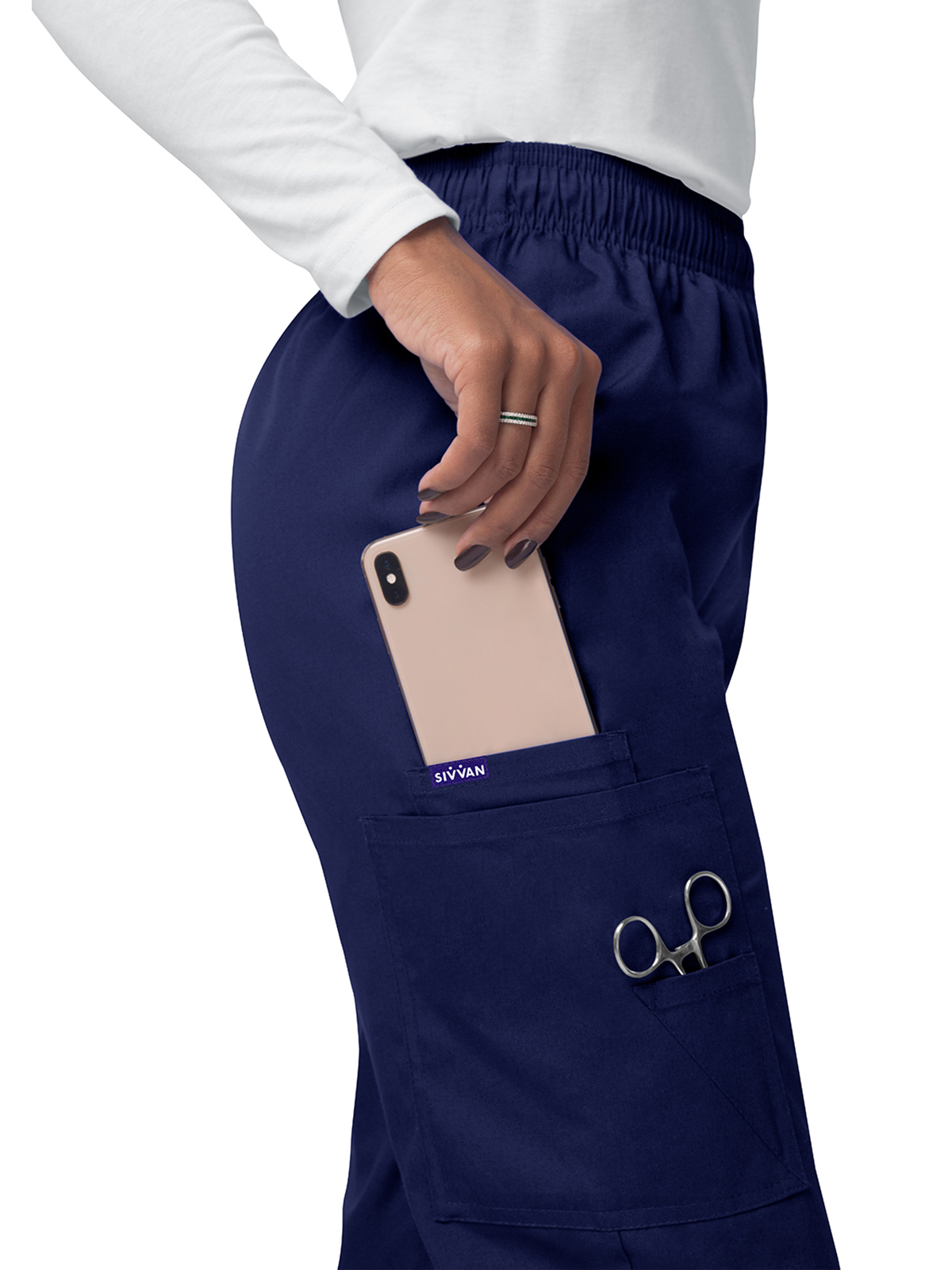 Adar - Sivvan - Women's Elastic Drawstring Cargo Pant 36
