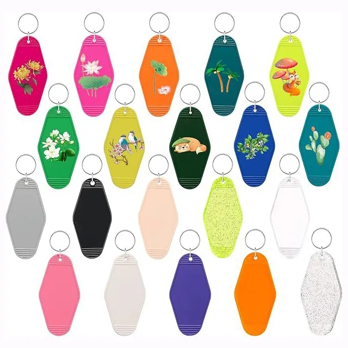 Old Style Motel Key Chains 17