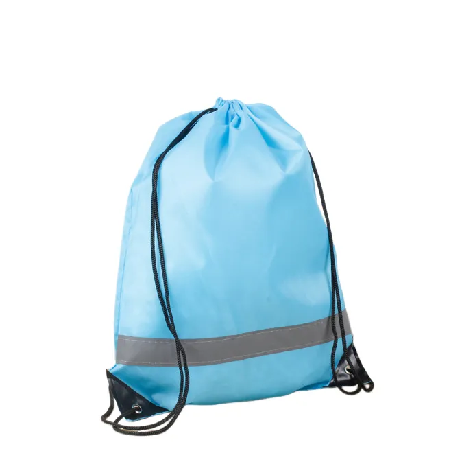 Lightweight Neon Polyester Drawstring Bag 3
