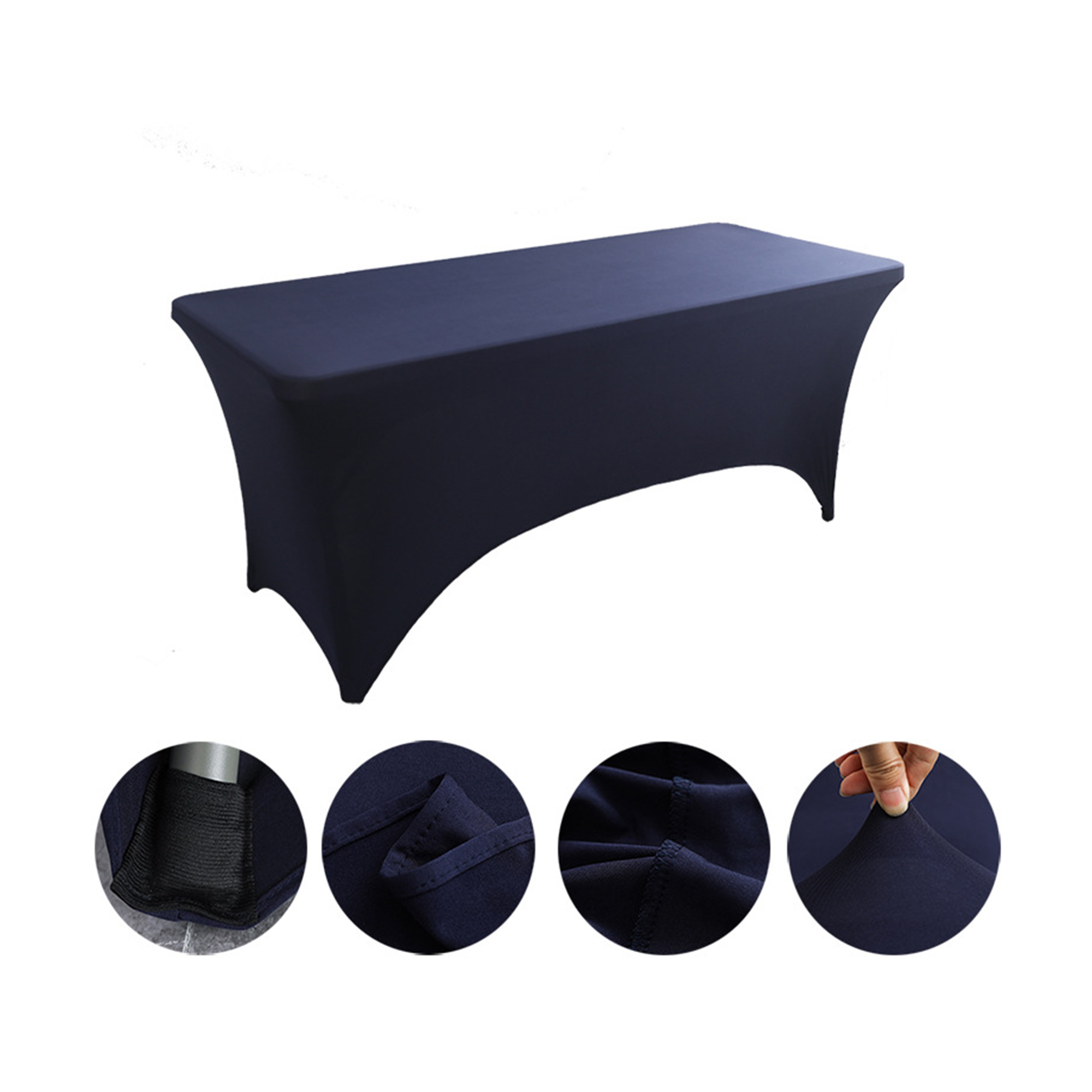 Six Foot Elastic Table Cover For Hotel And Restaurant Use 7