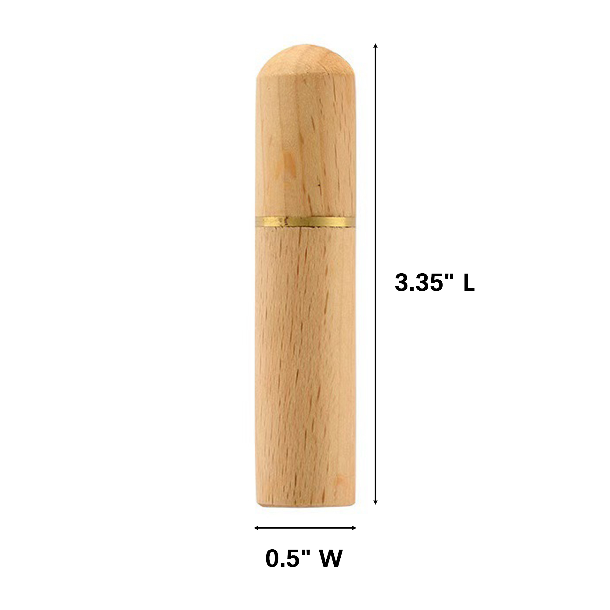 Wood Toothpick Tube With Twist Cap 3.35" x 0.5" 5