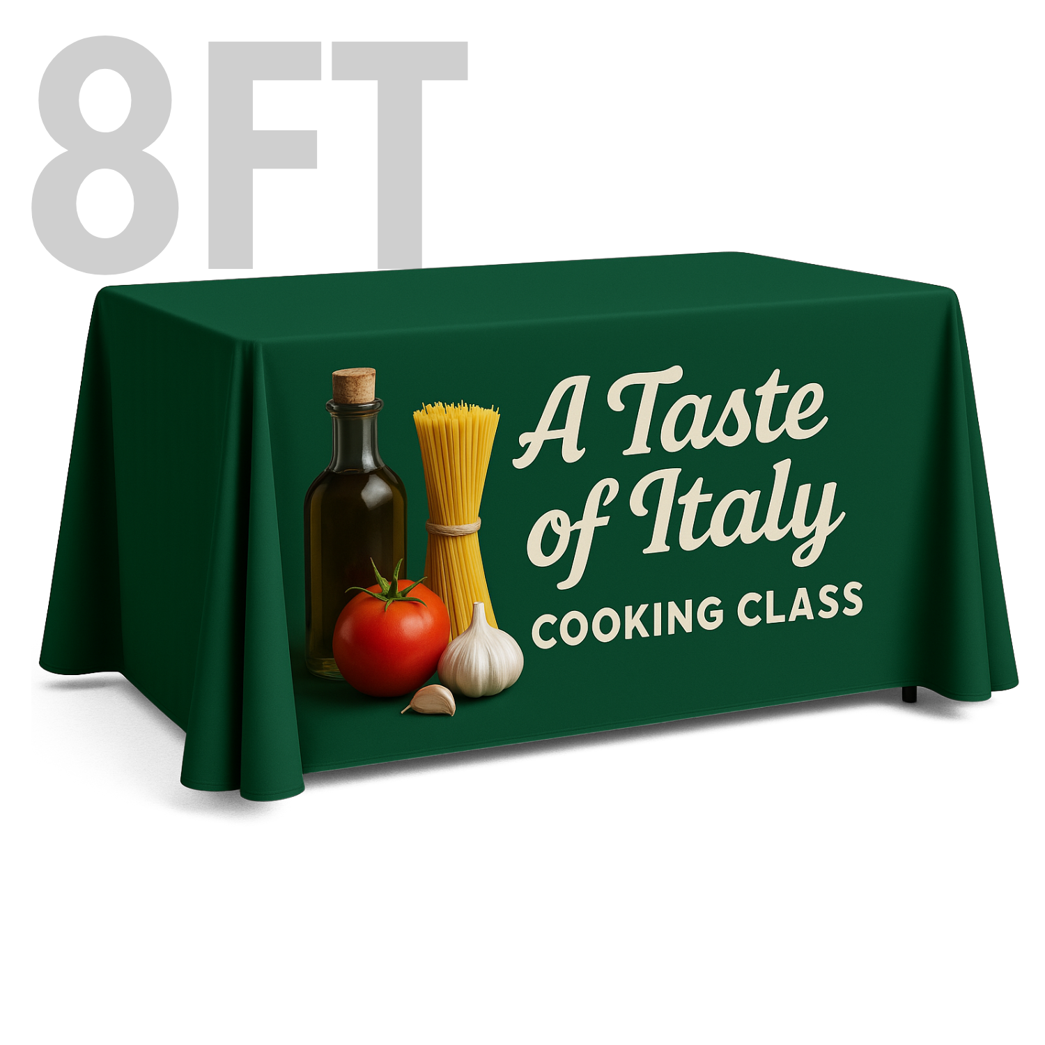 8' Table Throw, Full-Color Front Panel 60