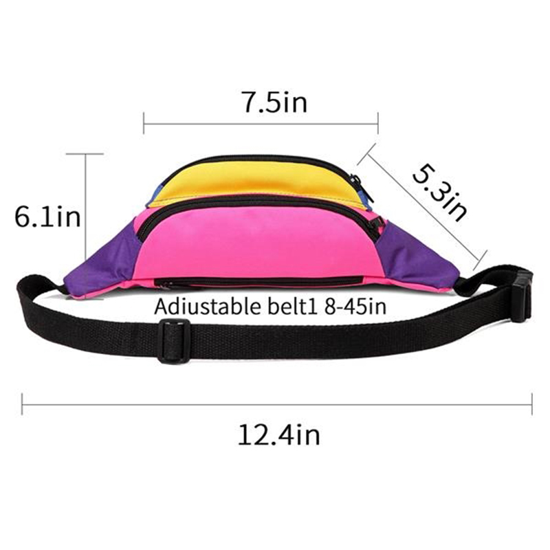 Neon Waist Fanny Pack For 80S Costumes 7