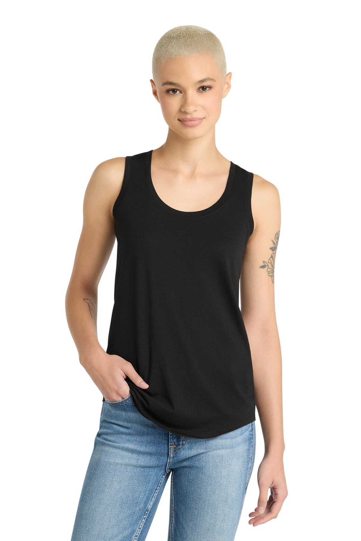District Women's Perfect Tri Racerback Tank. DM138L 58