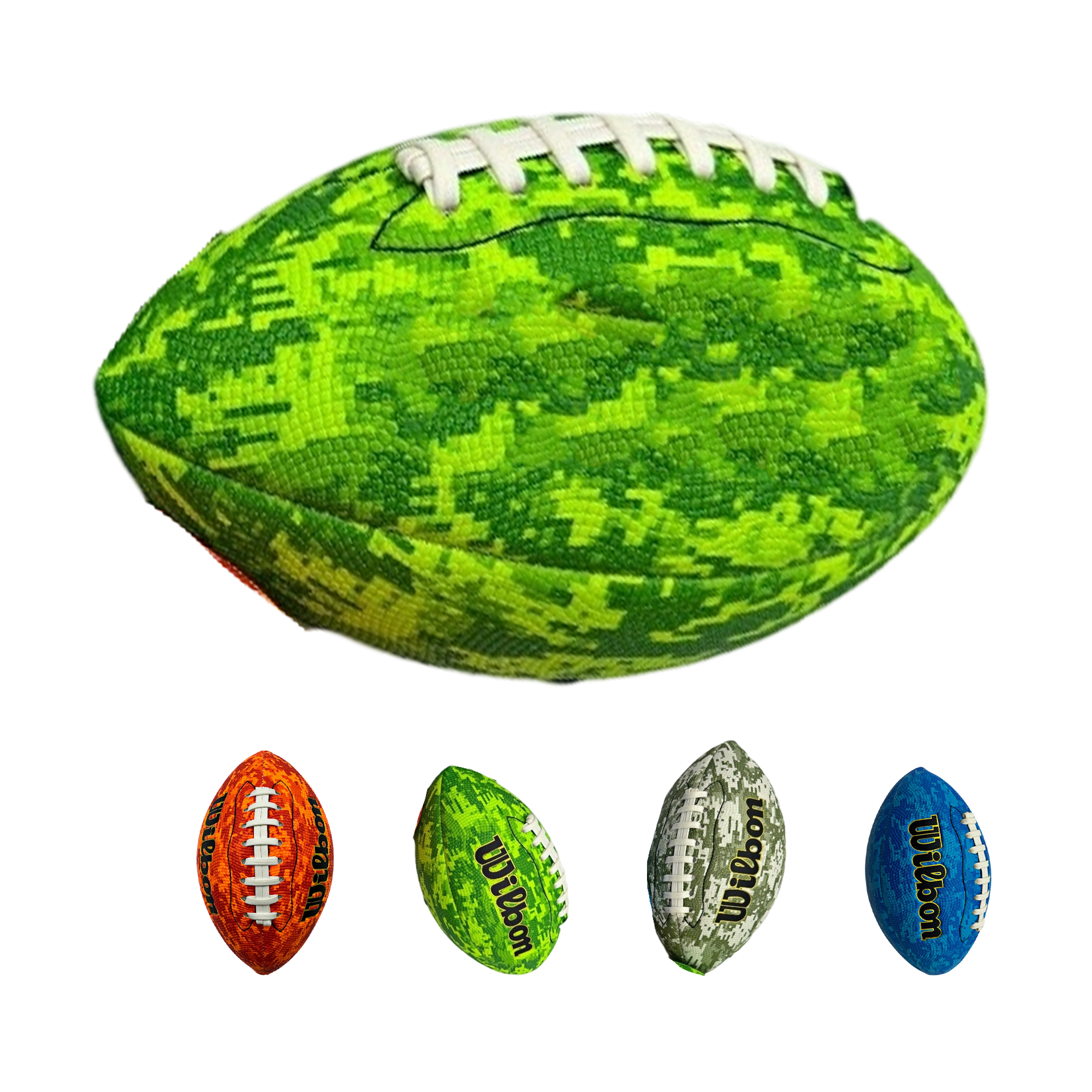 Camouflage Surface Practice Football Size 10.5" x 6" 5