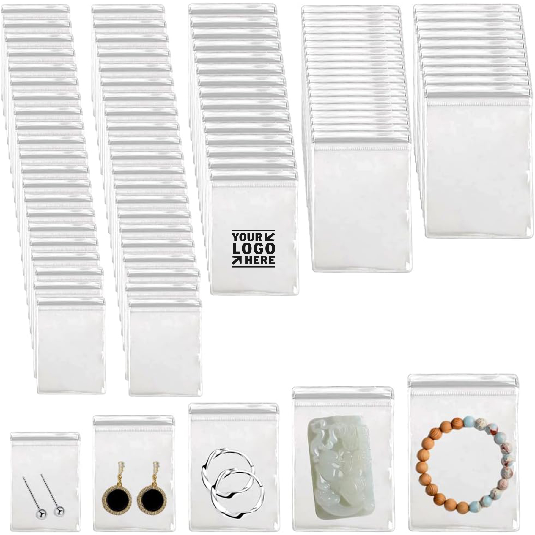 Self Seal Clear Plastic Zipper Bag 2