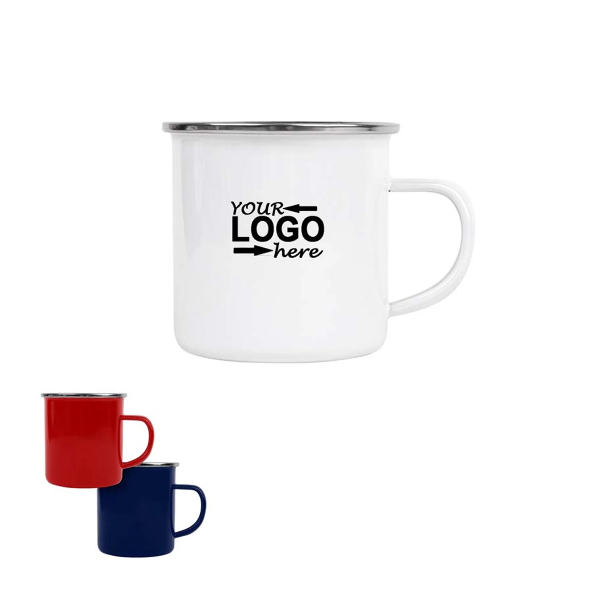 12oz Stainless Steel Enamel Mug 1