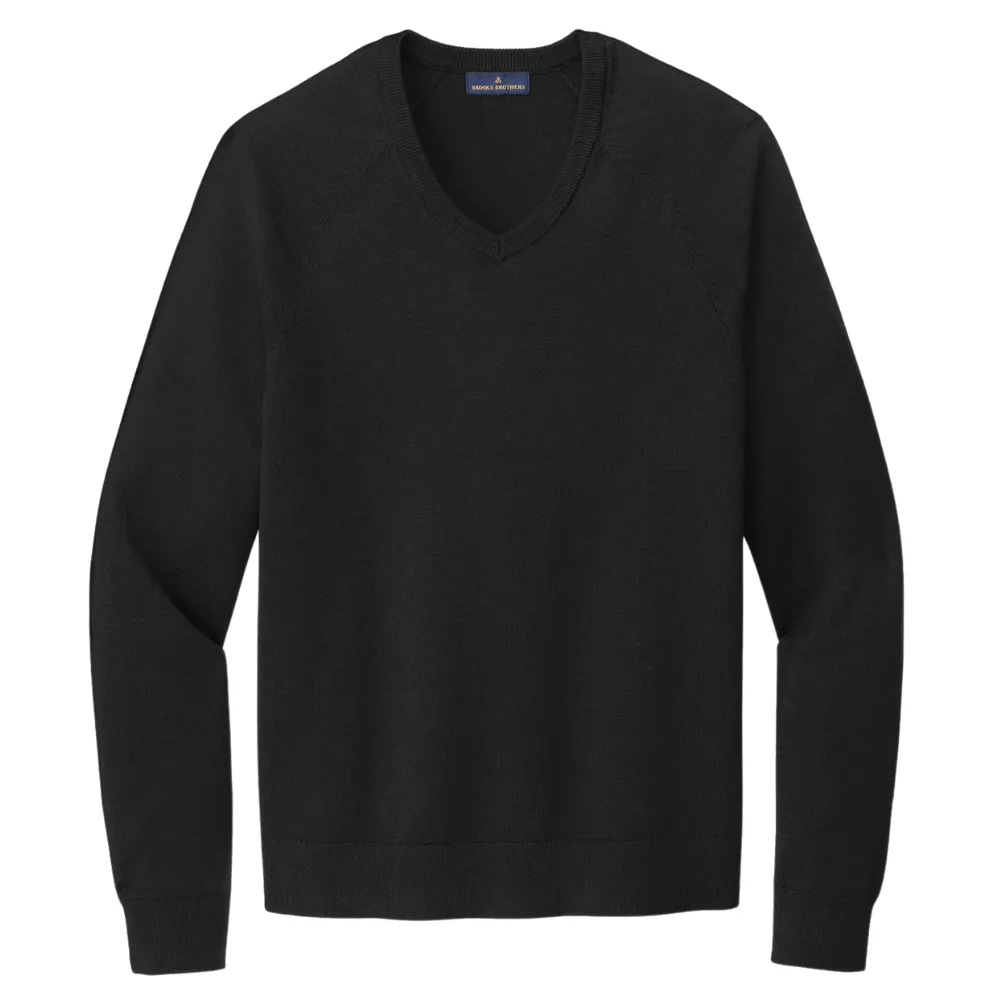 Brooks Brothers(R) Cotton Stretch V-Neck Sweater 2