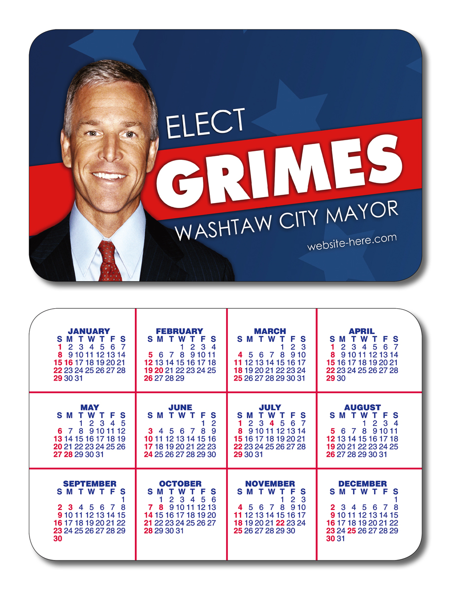 Political Laminated Wallet Card - 3.5x2.25 (2-Sided) - 14 pt. 3