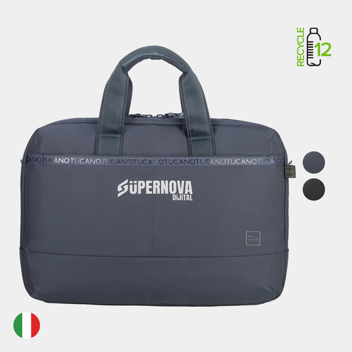 TUCANO® - Italy ASTRA Recycled Executive Business 16" Laptop Bag 10
