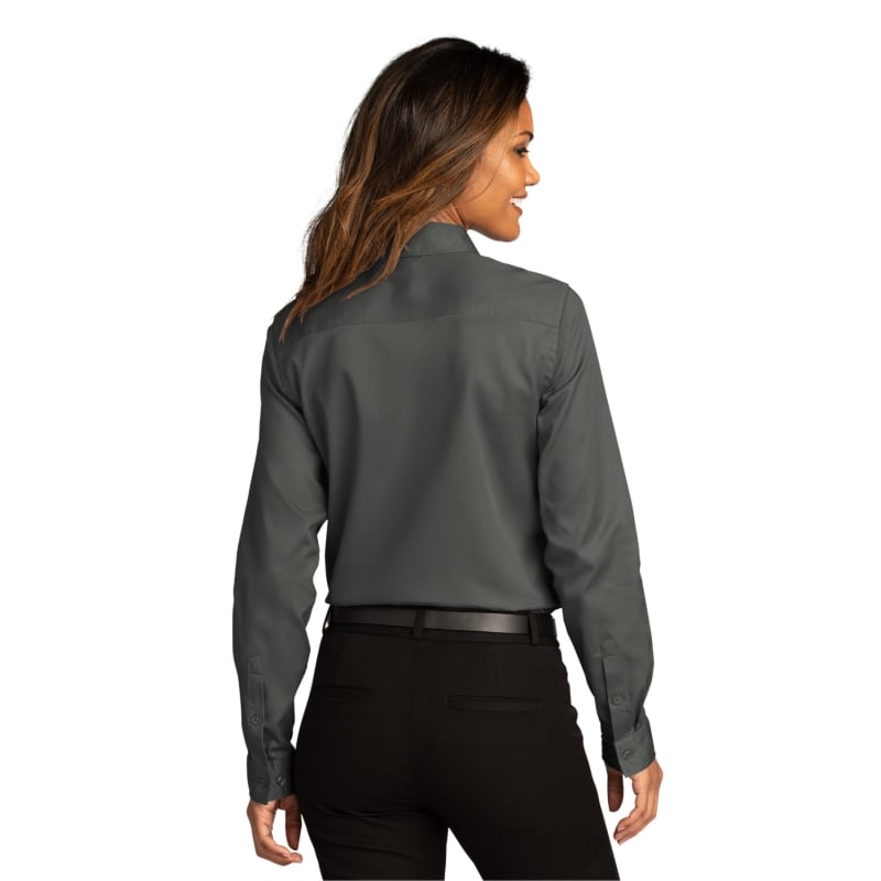 Port Authority Ladies Long Sleeve SuperPro React Twill Shirt. 14