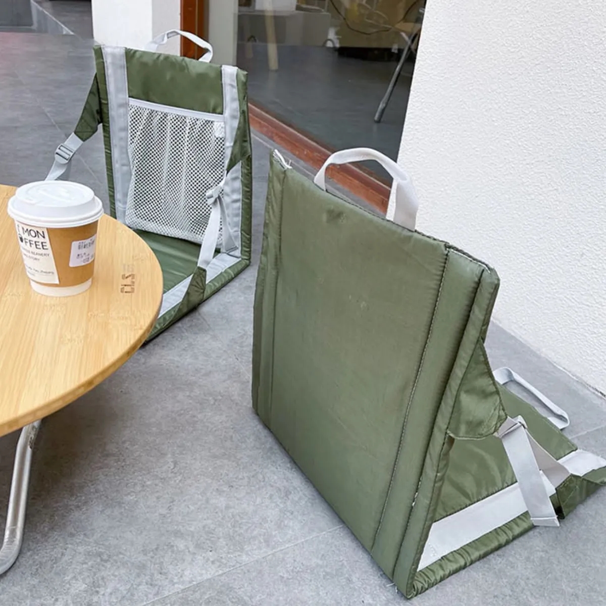 Portable Folding Outdoor Stadium Seat with Adjustable Strap 1