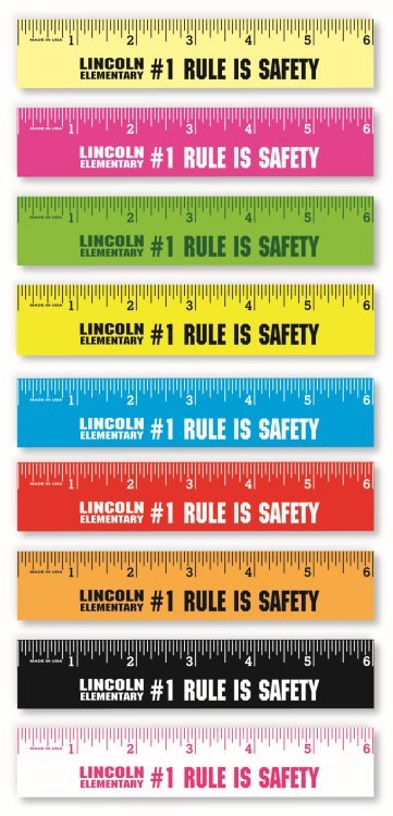 6" Single Bevel Ruler