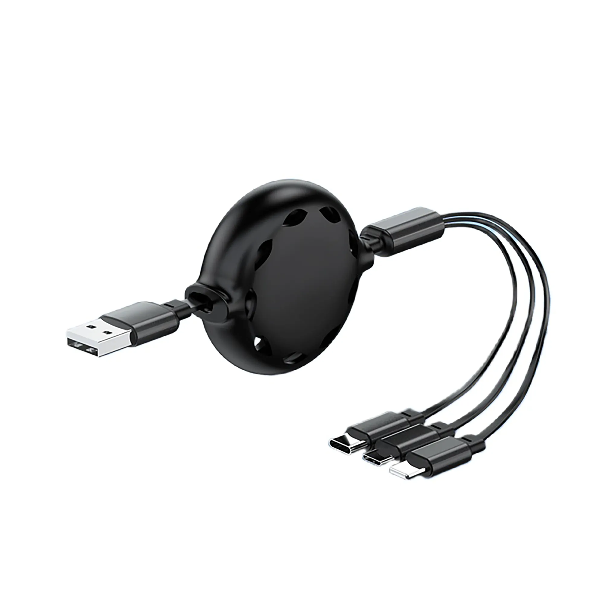 Custom Retractable 3in1 Multi USB Charging Cable 2A 3