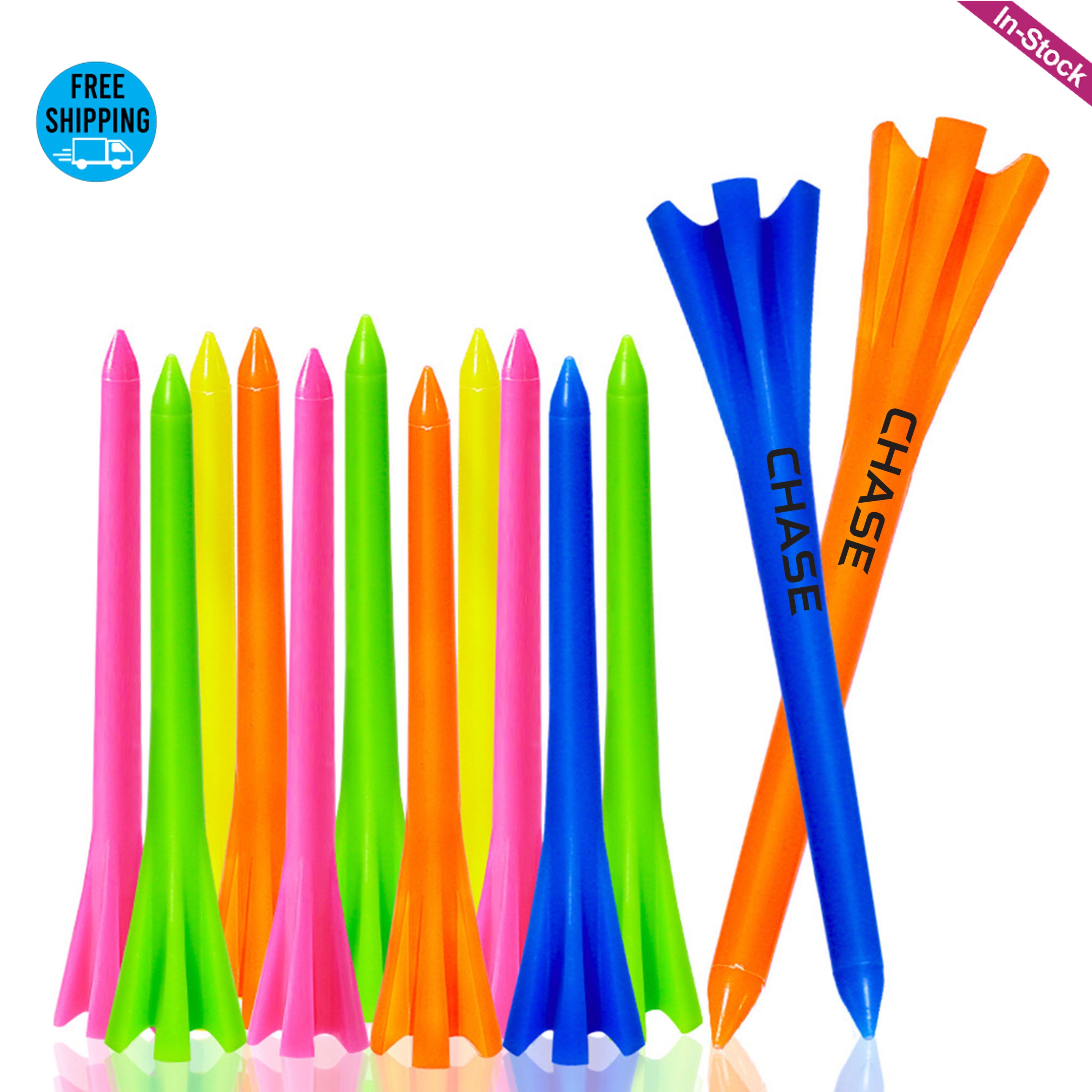 Premium Prong Golf Plastic Tees 3-1/4" 7