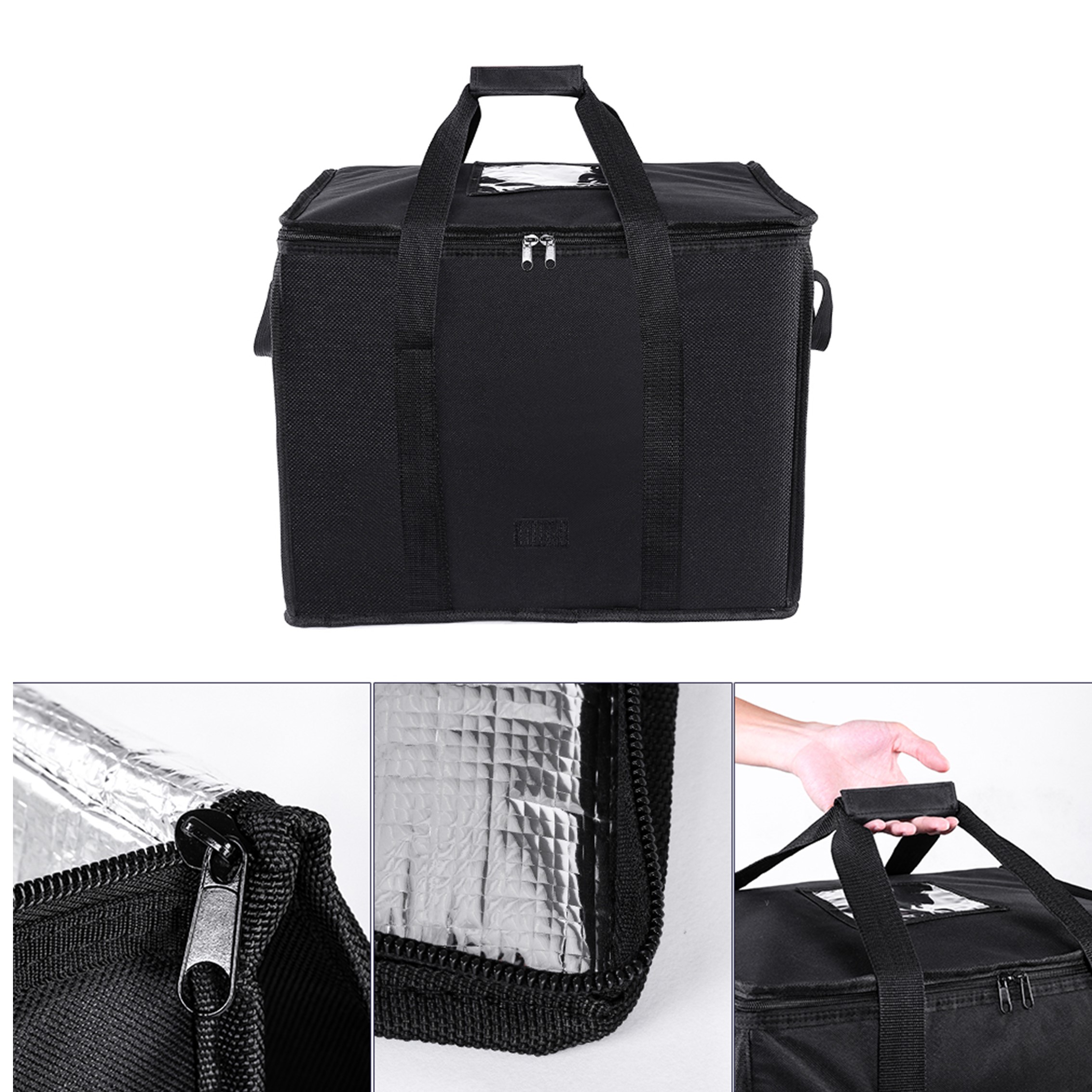 Eco-friendly Reusable 600D Polyester Lunch Delivery Bag 4