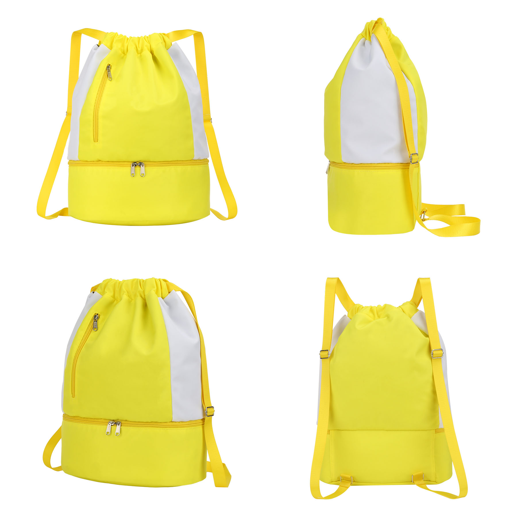 8 Can Nylon Drawstring Cooler Backpack 9