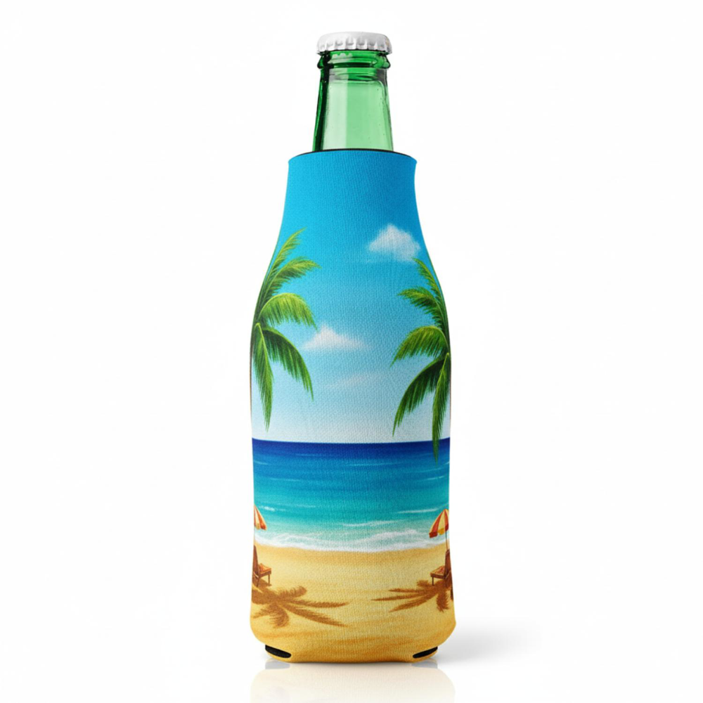 USA Made Sublimation Zipper Bottle Coolies