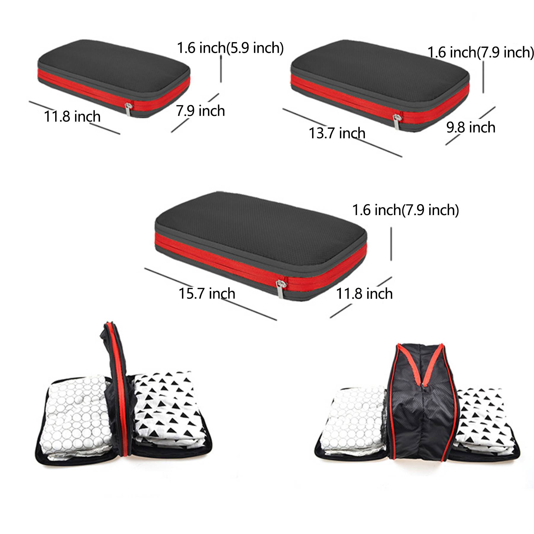 Luggage Organizers for Travel Accessories with Shoe Bag 19