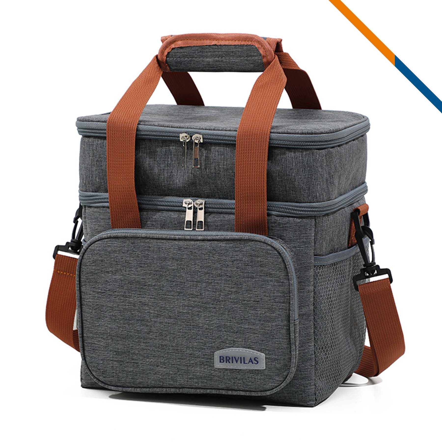 Zorit Double Layer PEVA Crossbody Cooler Bag 6