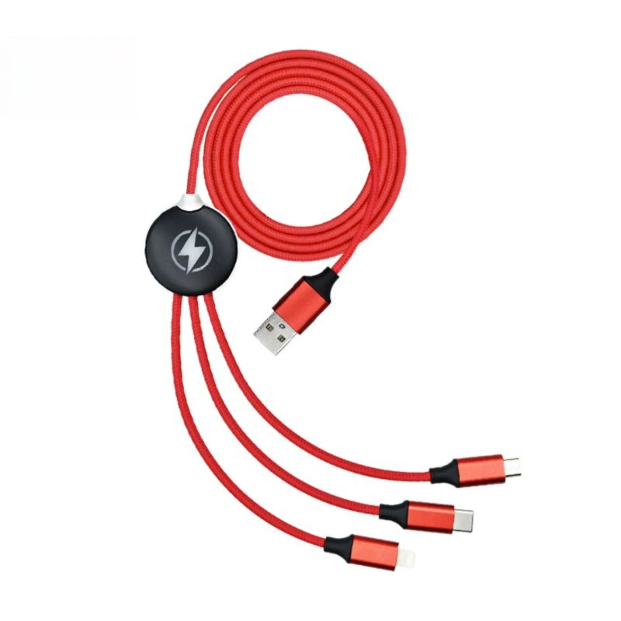 3-in-1 gift formulate LED luminous LOGO data cable 3