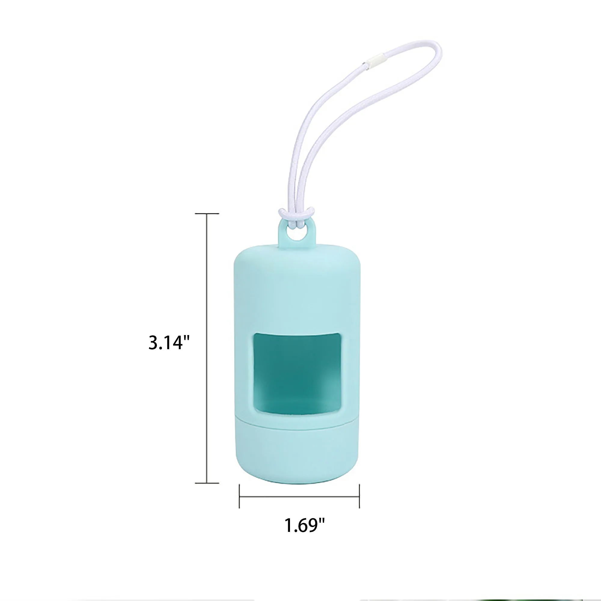 Pet Waste Bag Holder With Carabiner Clip 2