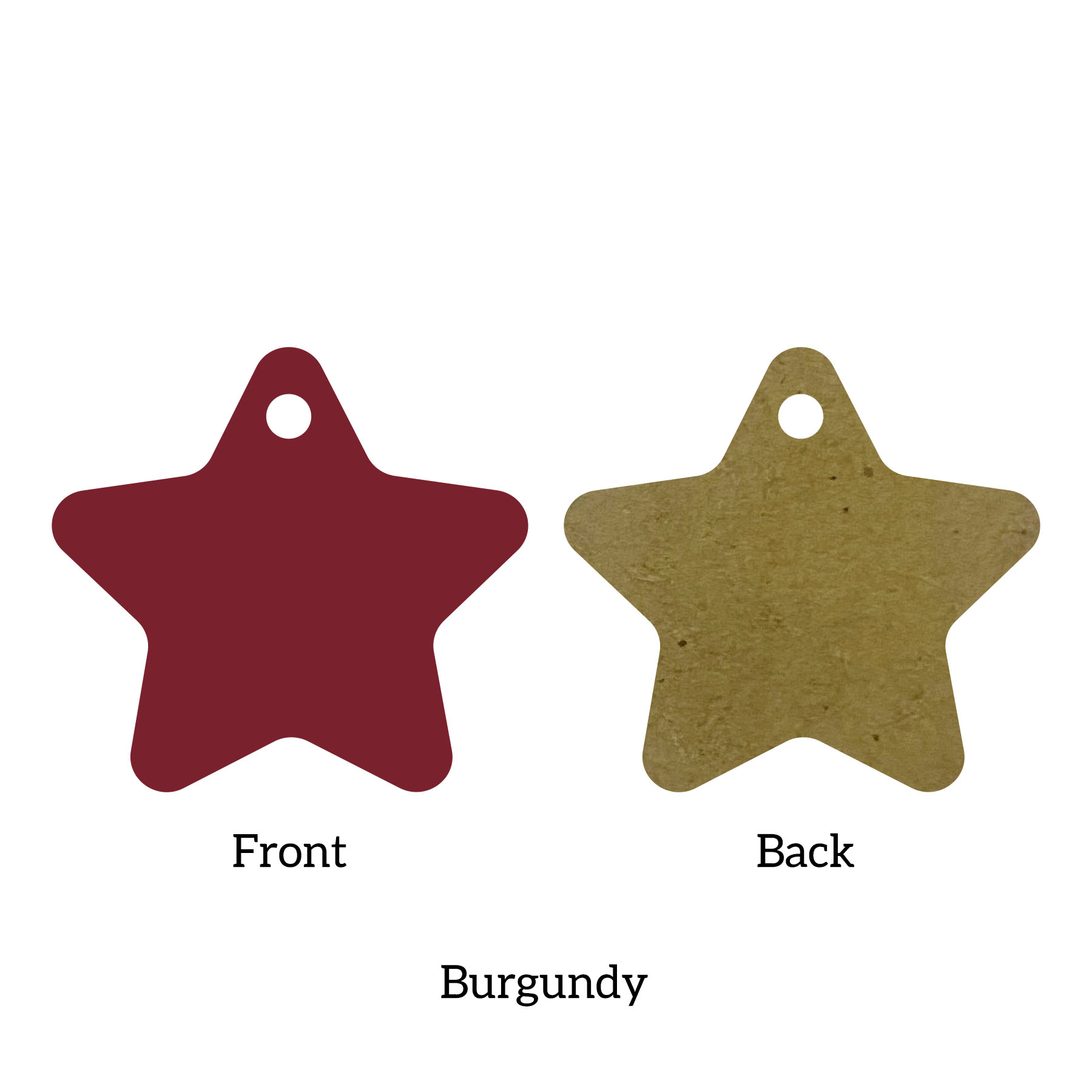 Free Shipping Solid Color Christmas Ornament - Star 12