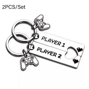Funny Game 1 Player 2 Matching Keychain Gift 1