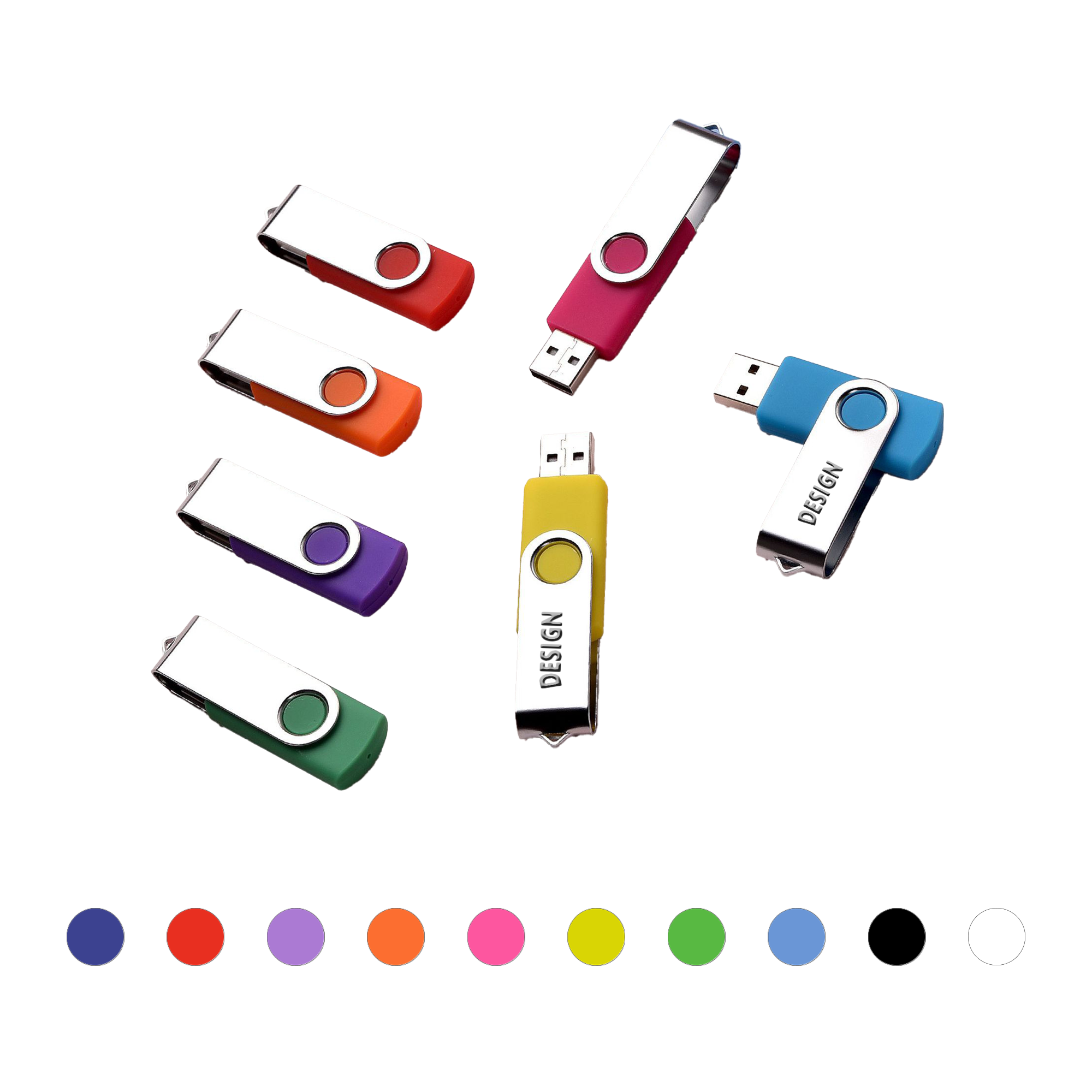 Metal Swivel USB Drive for Logo Branding 2