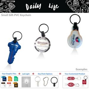 Custom Daily Gift Keychain LED Flashlight 9