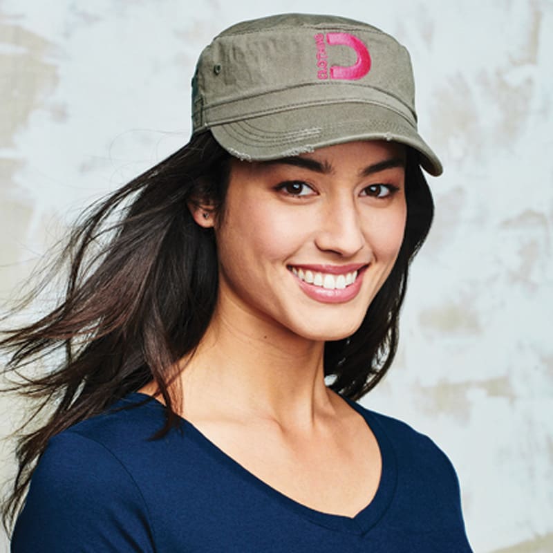 District Distressed Military Hat. 3