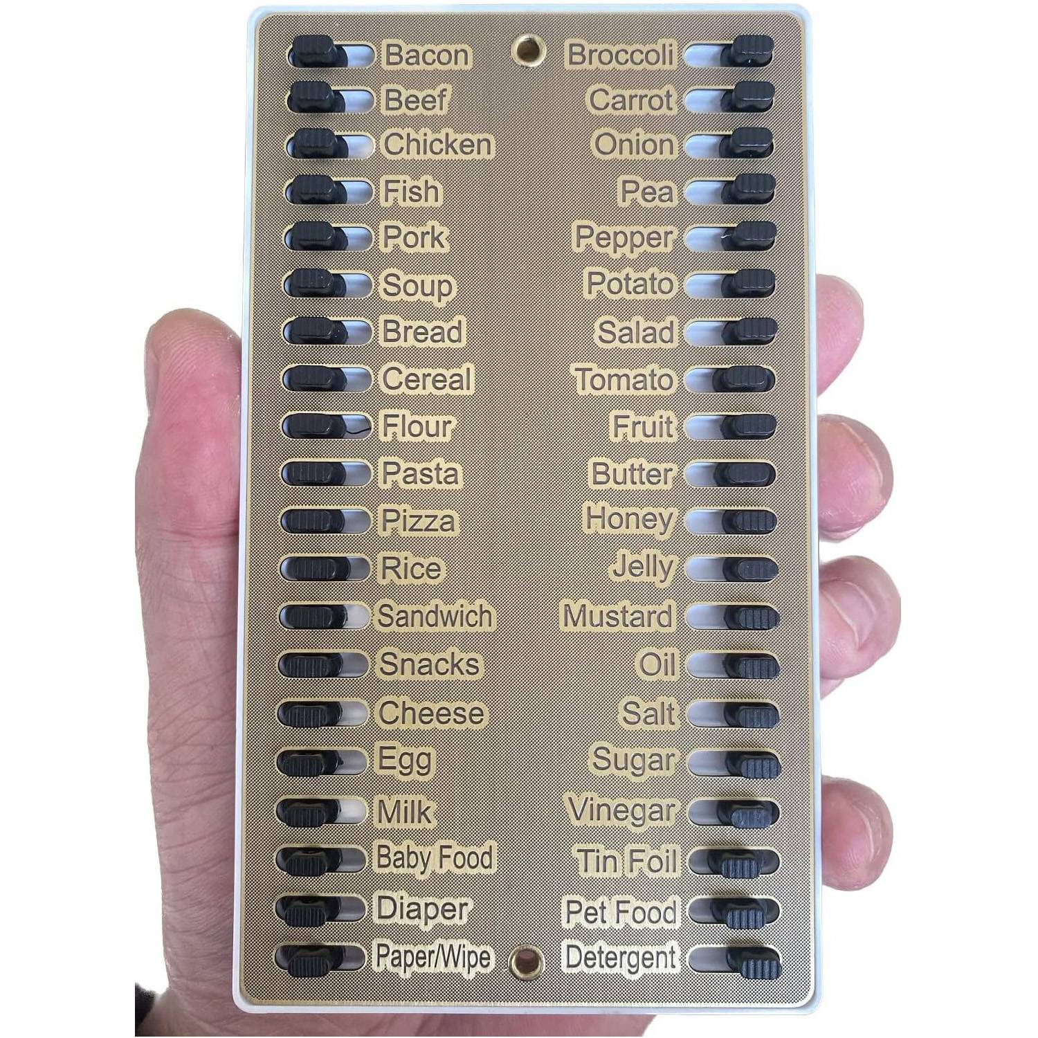 Magnetic Reusable Metal Grocery List Reminder Board 3