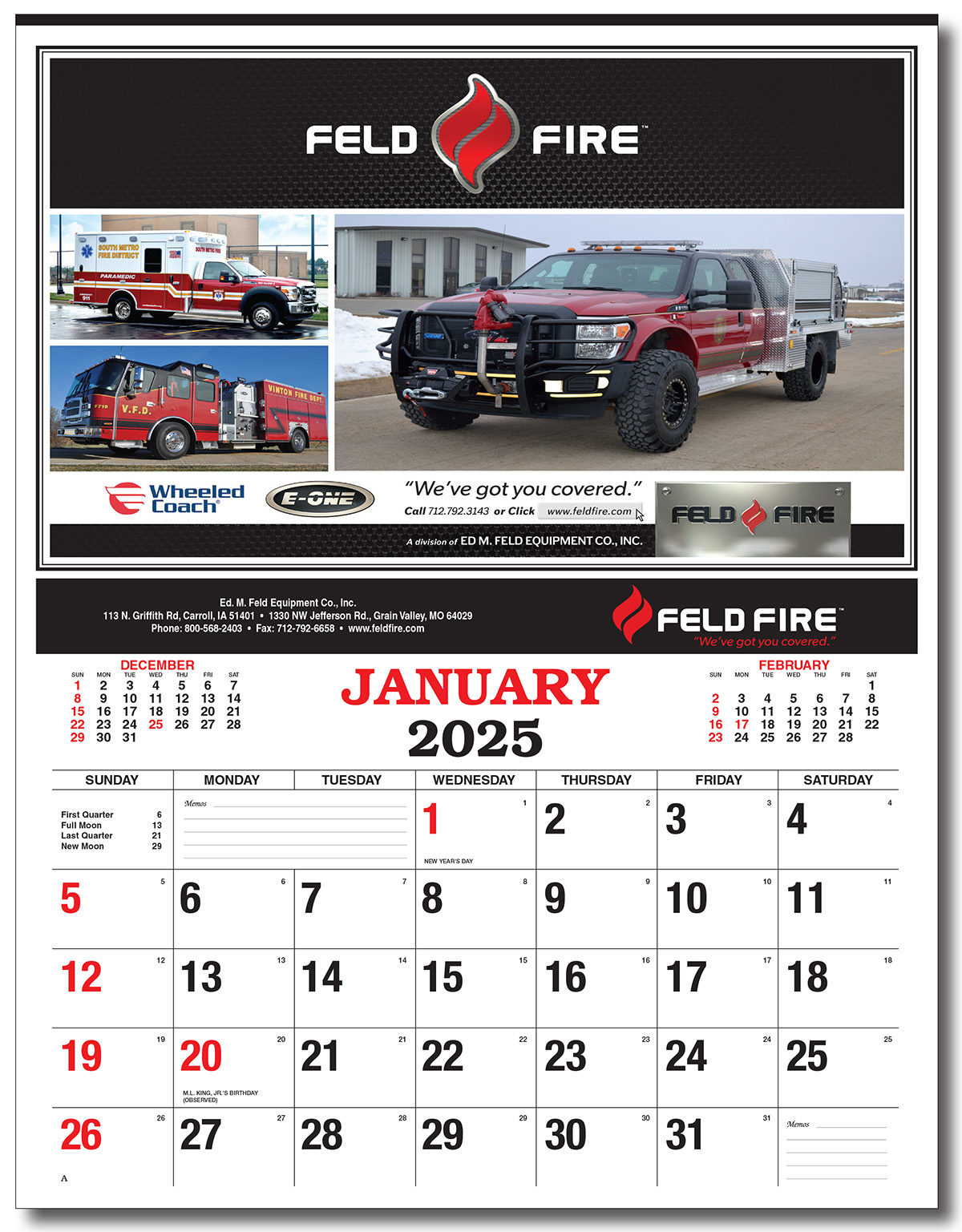 Custom 12 Photo Wall Calendar