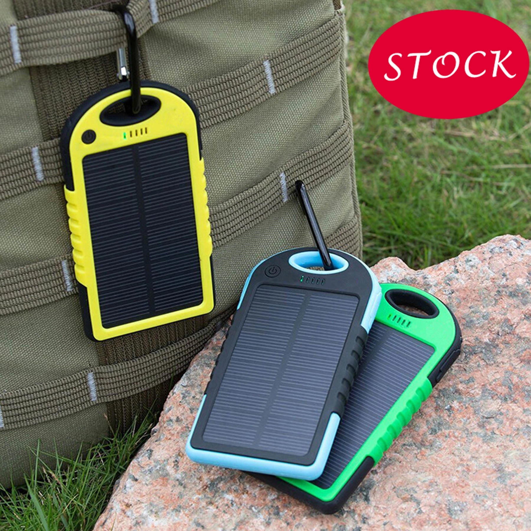 STOCK!!!  Quick Shipping Waterproof Solar Phone Chargers 5